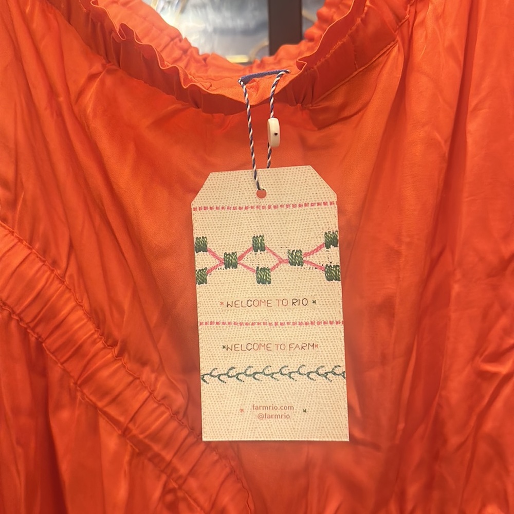 Farm Rio One Shoulder Jumpsuit in Orange NEW - Picture 12 of 14